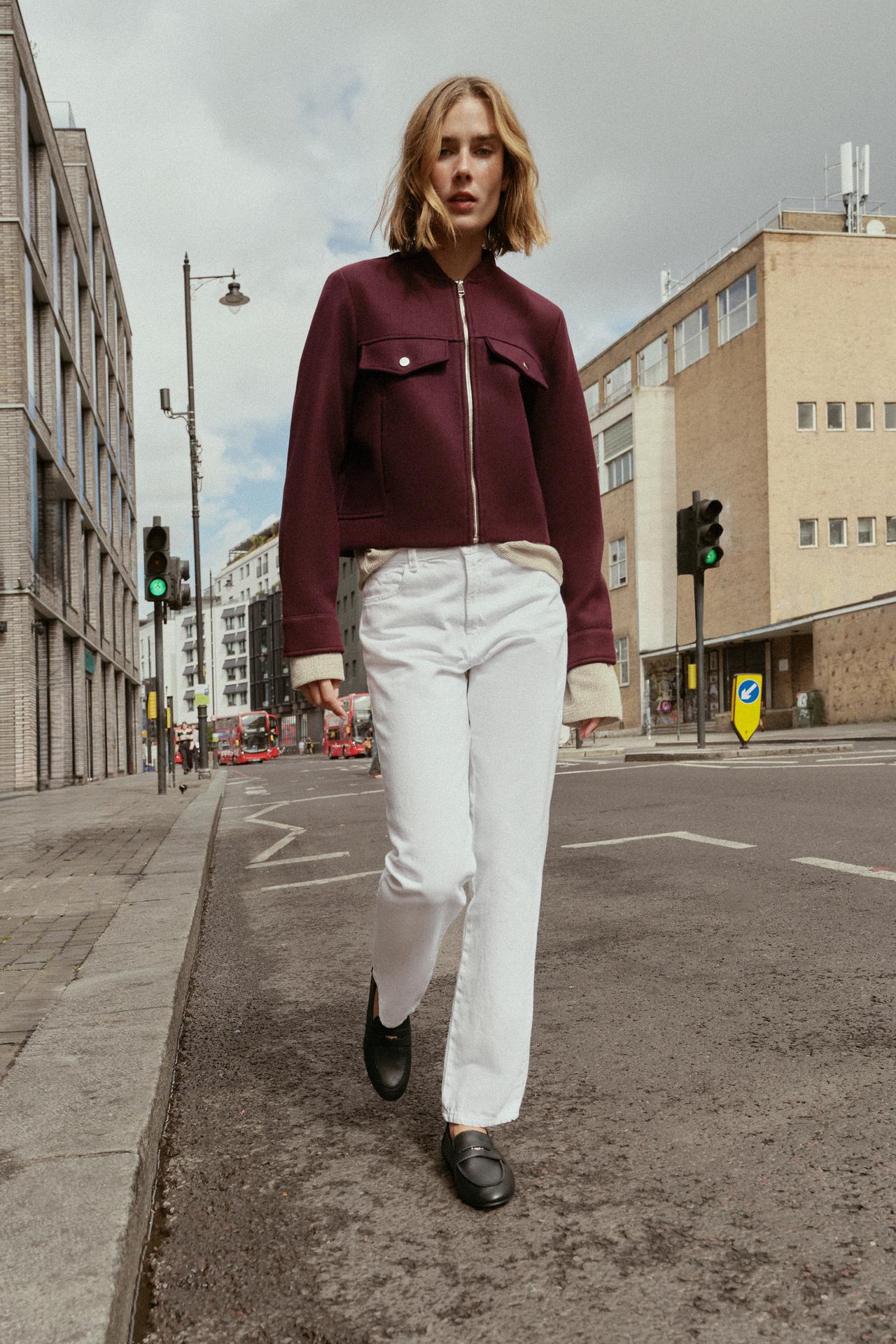 Zara Penny Loafer Cuir